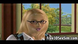 Warm 3D skool lek&#039;n swart tiener, styf, poesie