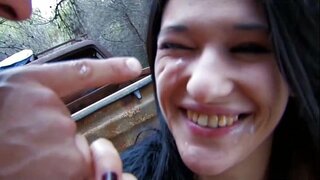 Lisa spice gets zajebal njo velika rit v gozdu